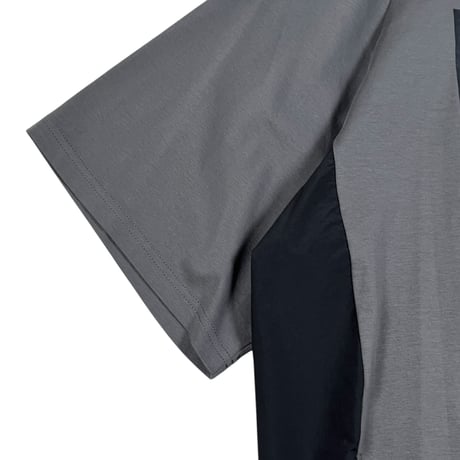 BLANCbasque / プリント異素材切替PO /  PB62-926 16C.gry