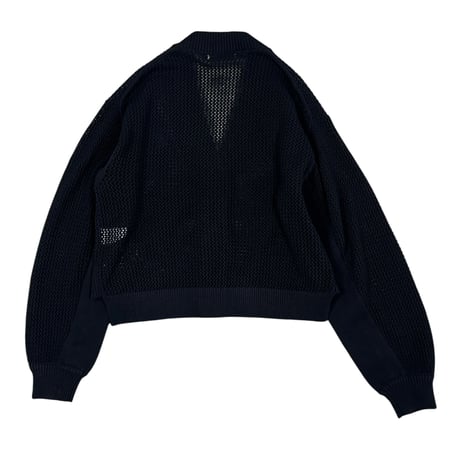 BLANCbasque / メッシュカーディガン / BB63-715 19BLACK