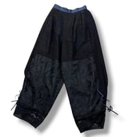 WHYTO.  / lace combination pants / WHT26HPT4063 BLACK size38