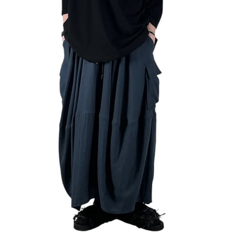 Pearl Button - BLANCbasque / ギャザーバルーンスカート / PB62608 29navy