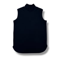 ESTROISLOSE / Organicフルタンブラー天竺ハイネックノースリーブ / EC26204 99BLACK