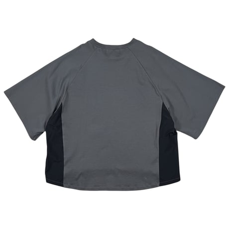BLANCbasque / プリント異素材切替PO /  PB62-926 16C.gry