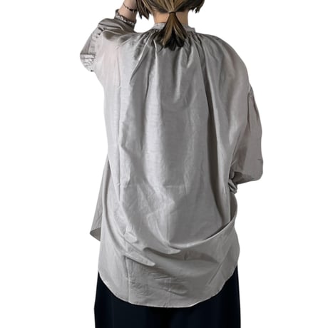 UNIVERSAL TISSU / コットンシルクトリプルシャーリングシャツ / UT261BL002 019グレージュ