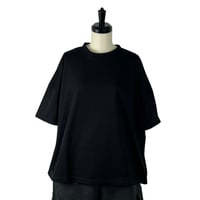TISSU / 度詰め天竺ドロップTシャツ / TS260CT079　001クロ size1