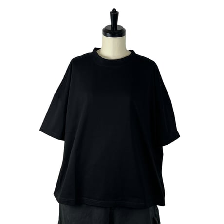 TISSU / 度詰め天竺ドロップTシャツ / TS260CT079　001クロ size1