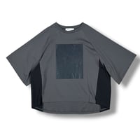 BLANCbasque / プリント異素材切替PO /  PB62-926 16C.gry
