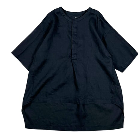 TISSU / フレンチリネン比翼プルオーバー / TS250SH076   001クロ size1