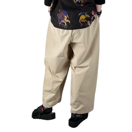 (g) グラム / RELAX COTTON WIDE PANTS / g_619 BEIGE