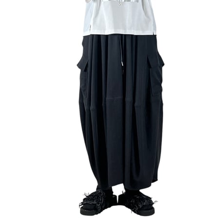 Pearl Button - BLANCbasque / ギャザーバルーンスカート / PB62608 19Black