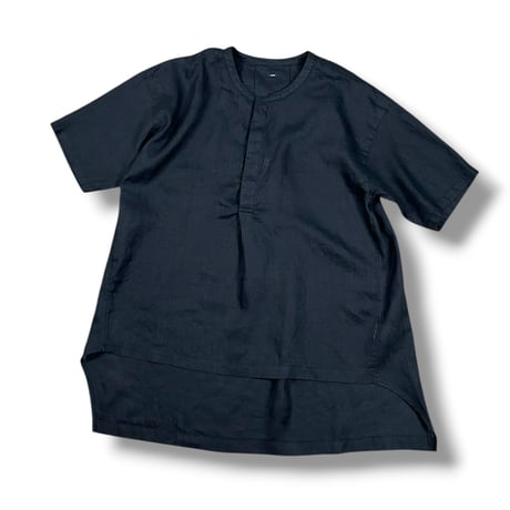 TISSU / フレンチリネン比翼プルオーバー / TS250SH076   001クロ size3