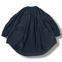 UNIVERSAL TISSU / コットンシルクトリプルシャーリングシャツ / UT261BL002 001クロ