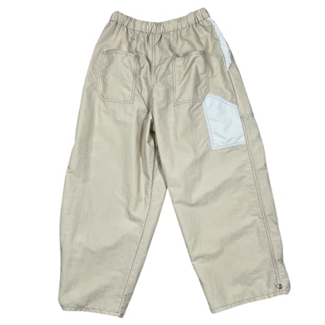 SNEEUW / ナイロンワイドペインターパンツ / snw33-29 beige