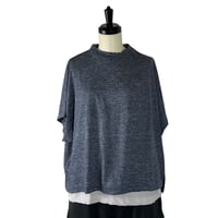 TISSU / リバイバルリネン モックネックドルマンT / TS262CT038　045TOPデニム size1