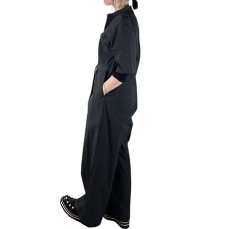 KHA:KI / ハーフスリーブジャンプスーツ / MIL26HPT3247 BLACK size2