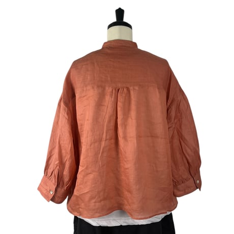 ESTROISLOSE /　ラミーピンタックバンドカラーシャツ  / EB26216 40PINK