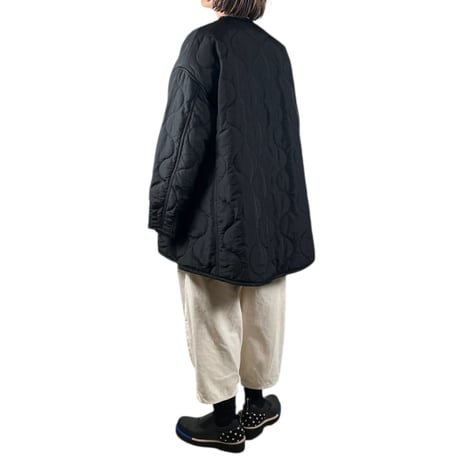 KHA:KI  / MIL QUILT ZIP UP JACKET/ MIL25FJK3229 ブラック