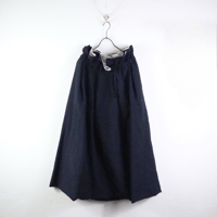 my beautiful landlet / TUMBLER PROCESSING LONG GATHERED SKIRT / WM05-SK251054 NAVY size 0