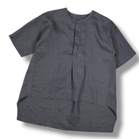 TISSU / フレンチリネン比翼プルオーバー / TS250SH076   007チャコール size1