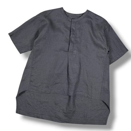 TISSU / フレンチリネン比翼プルオーバー / TS250SH076   007チャコール size1