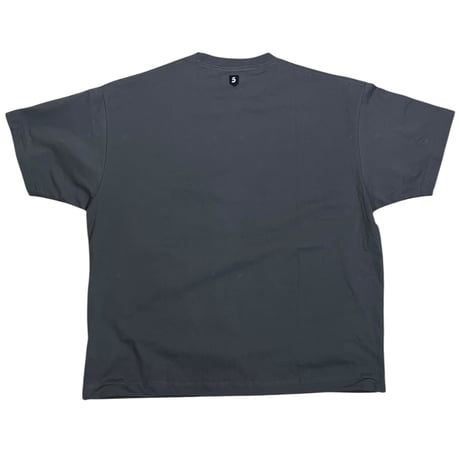 BLANCbasque / ロゴプリント ドローストリングTシャツ /  BB62-925 D.GRAY