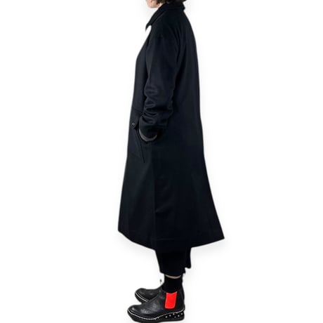 TISSU / カシミヤビーバースタンドカラーコート / TS243CO080  クロsize1
