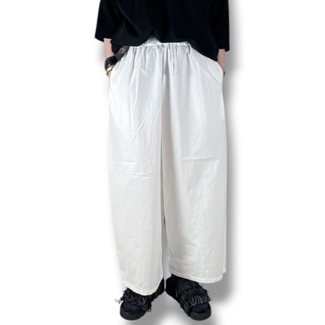 (g) グラム / RELAX COTTON WIDE PANTS / g_619 WHITE