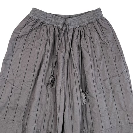 tumugu / キャンブリック×コットンメッシュパンツ / TB26119 CHARCOAL