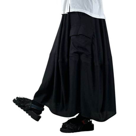 Pearl Button - BLANCbasque / ギャザーバルーンスカート / PB62608 19Black