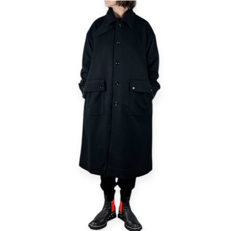 TISSU / カシミヤビーバースタンドカラーコート / TS243CO080  クロsize1