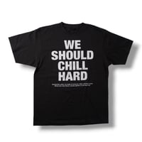 Kelen men / CHIL HARD print Tee  / KLM26STE1003 SMOKE BLACK