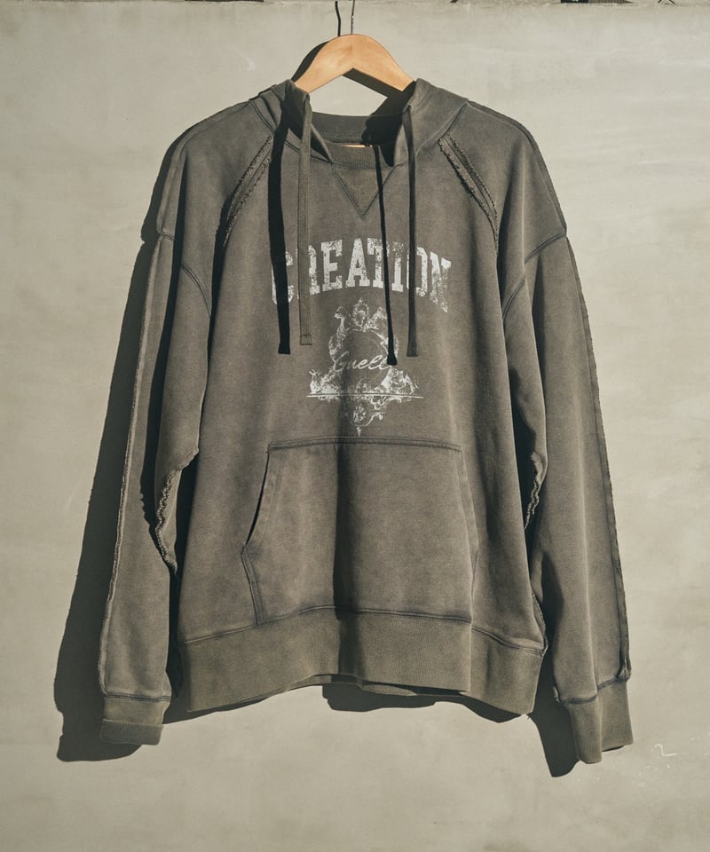 Insideout Hoodie Vintage Black | GUELL OFFICIAL