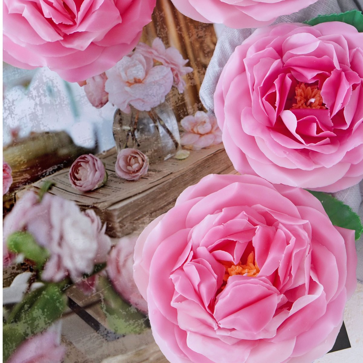 【美品　未使用】ローゼンタール 縦25cm 花瓶 バラ　ローズ　ドイツ製 新品同様】ローゼンタール 縦25cm 花瓶 バラ ローズ ドイツ製 箱付き