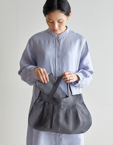 fog linen work エブリン トップ ブルーパール fog linen work 【2024秋 新色登場】fog フォグリネンワーク