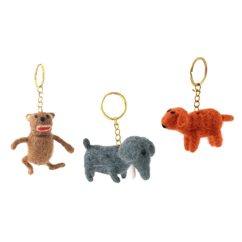 ネパール フェルトアニマルキーホルダー S | TAGO-MAGO DEPT