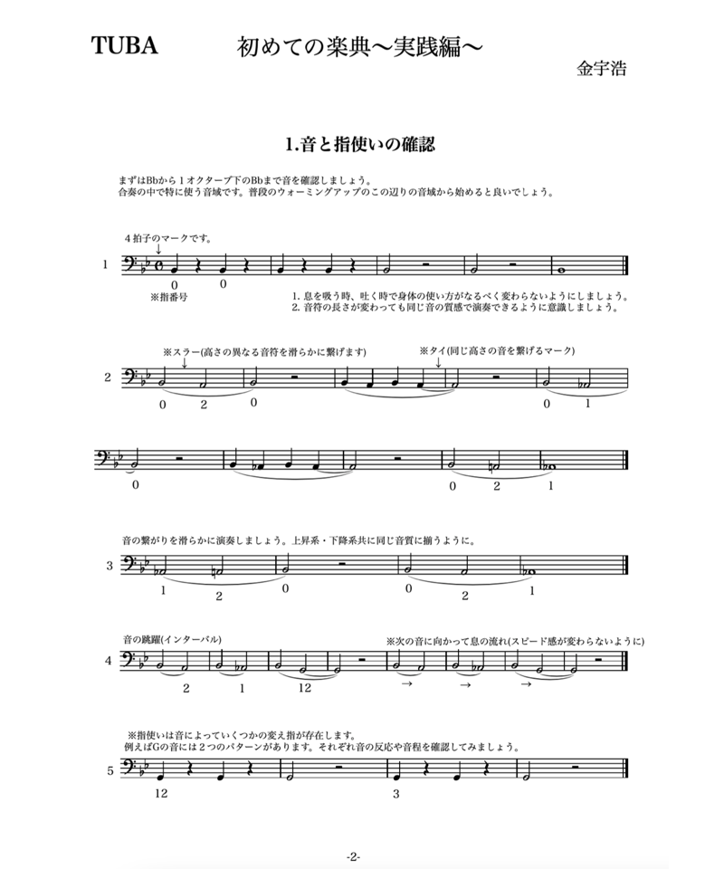 初めての楽典 ユーフォニアム | AIRmusica