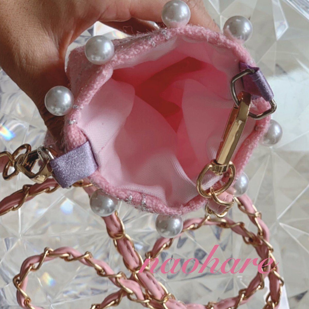 新品 ツイードポーチ ショルダー ノベルティ ピンク ツイード ポーチ S ピンク | Francfranc（フランフラン）公式通販 家具