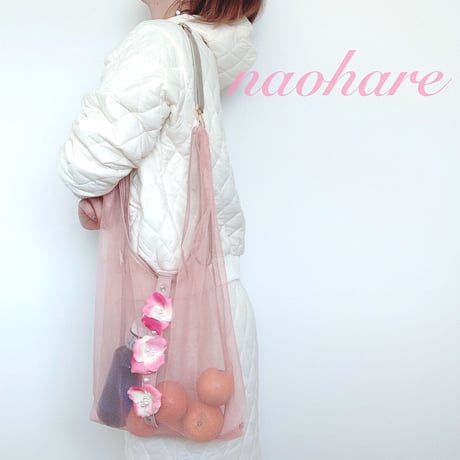 1点限定 バッグストラップ　バッグ紐　エコバッグショルダー　お花　レザー　ビジュー　お上品