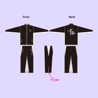 WIND BRAKER  black × white  for kids