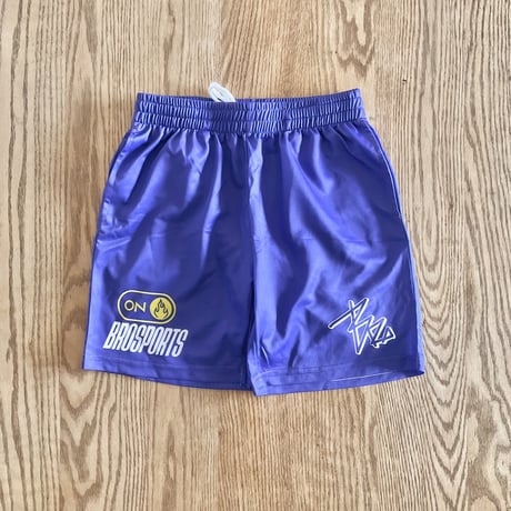 Slim shorts "VAMOS" purple
