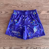 WIDE  SHORTS  "Splash!!" purple