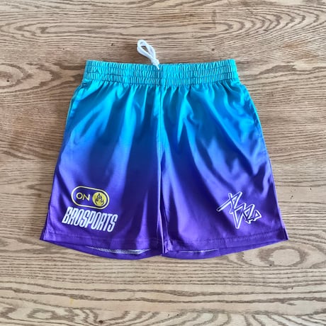 Slim shorts "VAMOS" Blue Hawaii