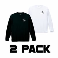 Basic logo dry-T L/S  2 PACK