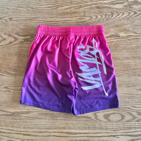 Slim shorts "VAMOS" Sunset Glow for kids