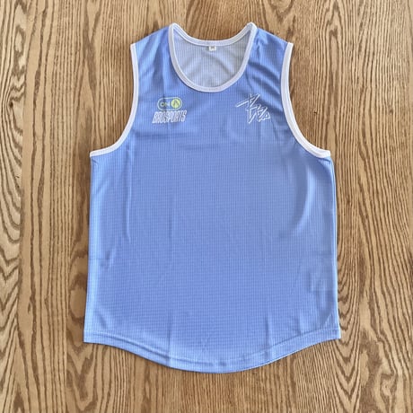 “Nothing beats effort” Tank top stone blue for kids
