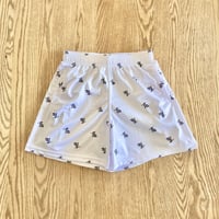 WIDE SHORTS  "bros"  white