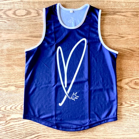 “ON FIRE” Tank top navy