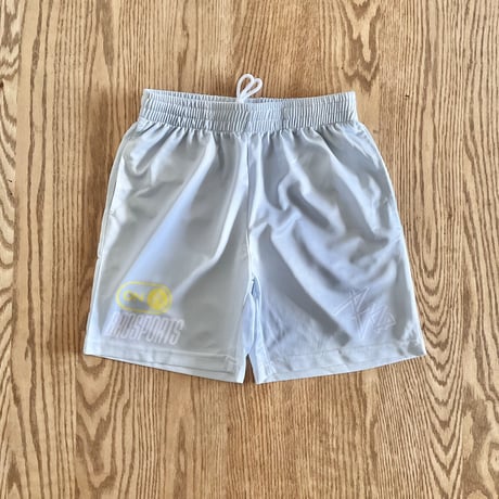 Slim shorts "VAMOS" silver gray for kids
