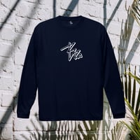 Shadow logo dry-T  L/S  navy