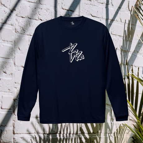 Shadow logo dry-T  L/S  navy