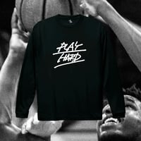 "PLAY HARD" dry-T  L/S  black